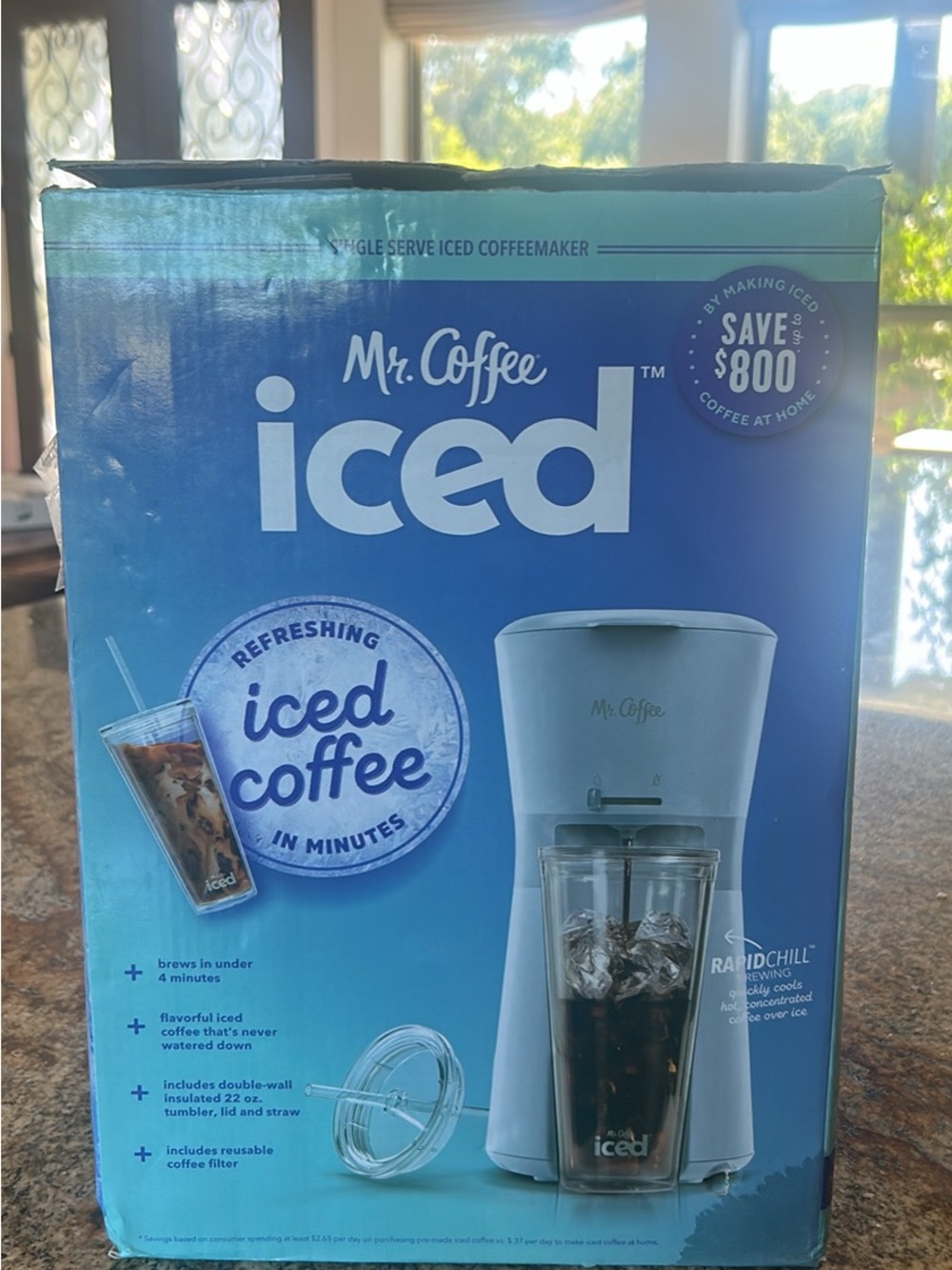Mr. Coffee Iced Single-Serve Iced Coffeemaker in White